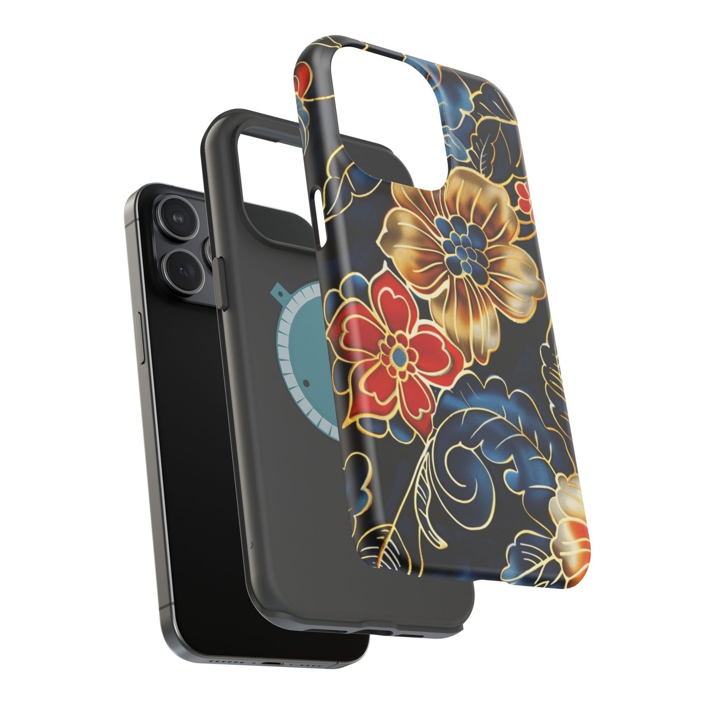 Floral Gold - Trim Magnetic Impact Phone Case - DIGITAL X