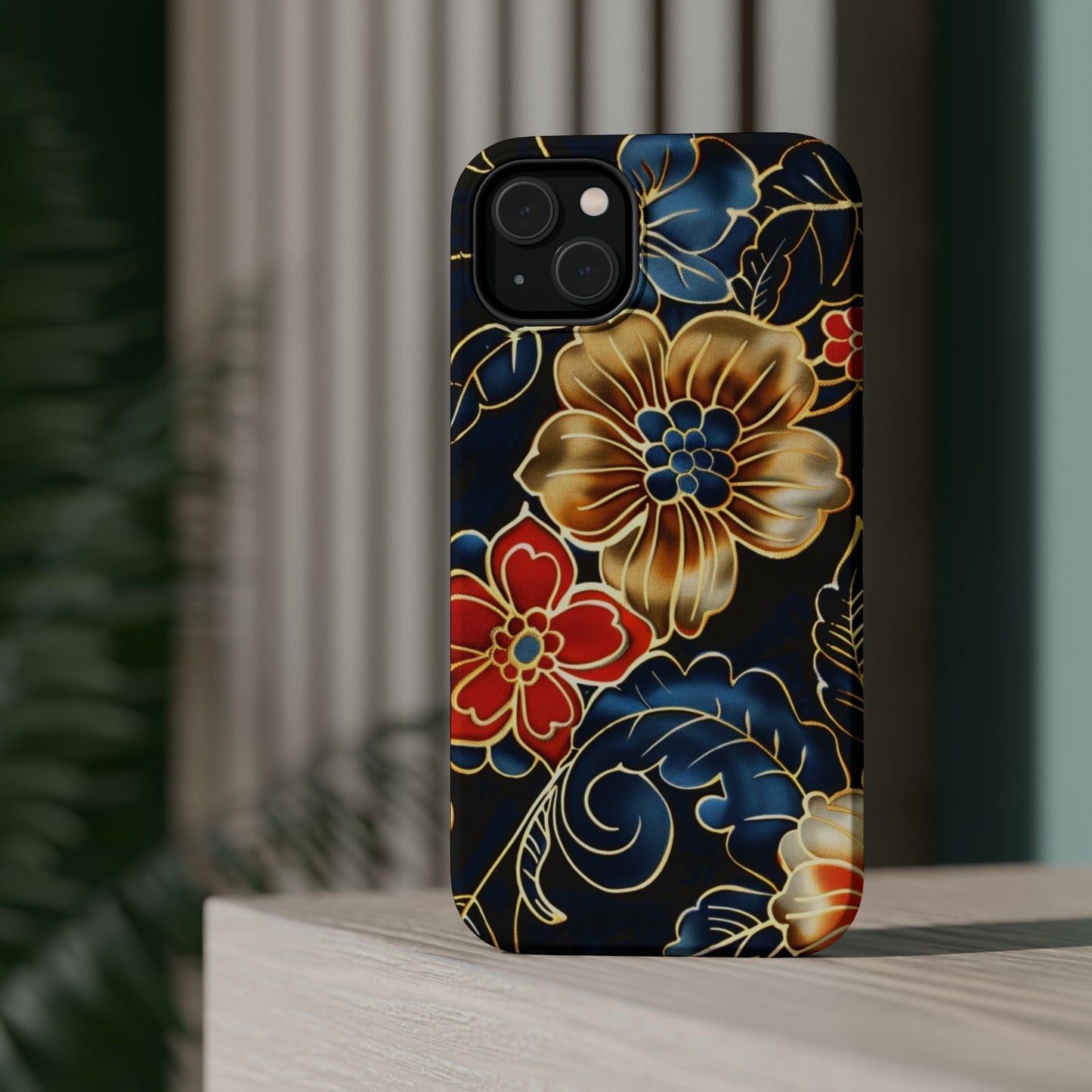 Floral Gold - Trim Magnetic Impact Phone Case - DIGITAL X