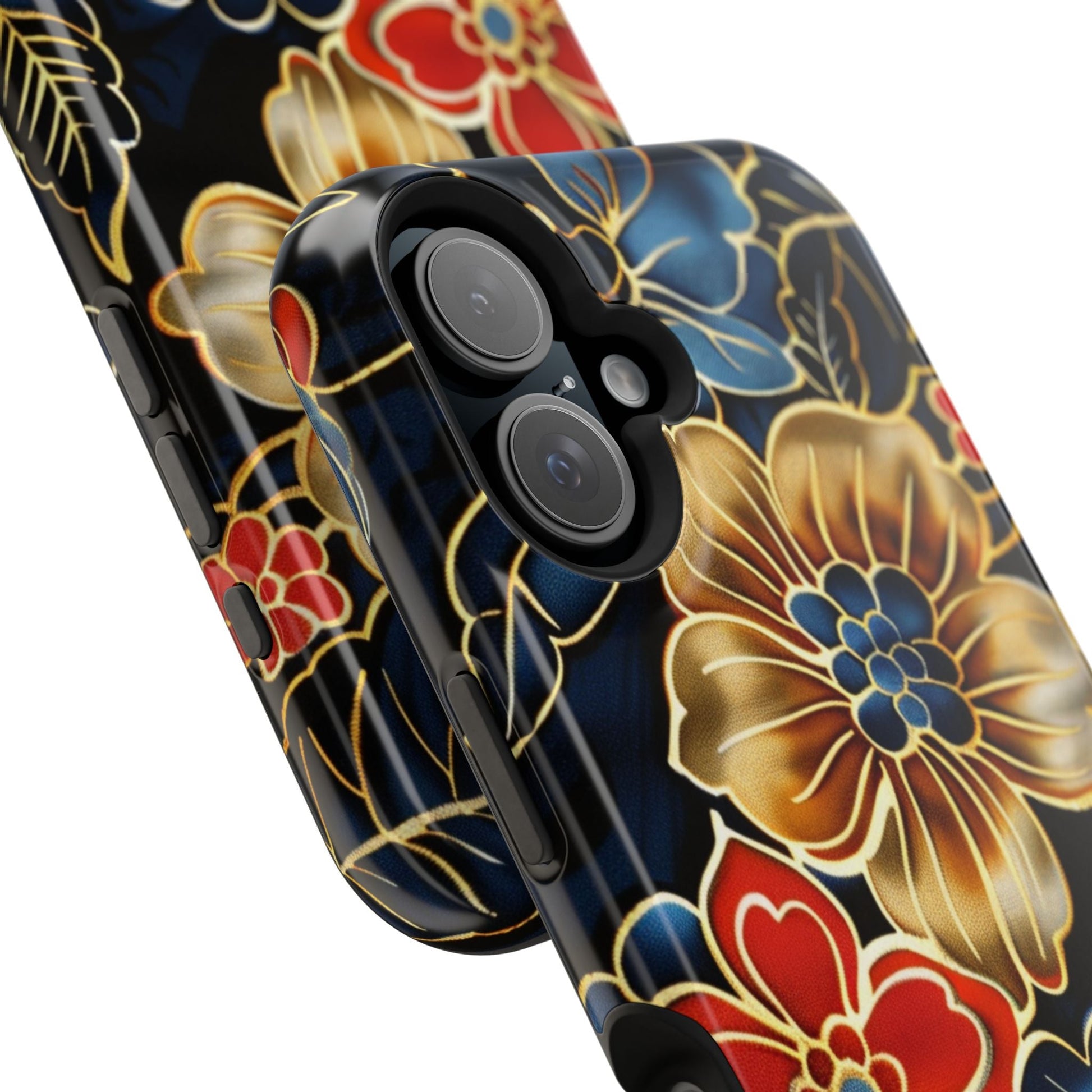 Floral Gold - Trim Magnetic Impact Phone Case - DIGITAL X