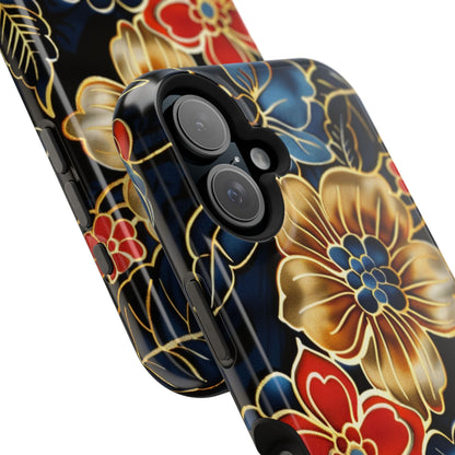 Floral Gold - Trim Magnetic Impact Phone Case - DIGITAL X