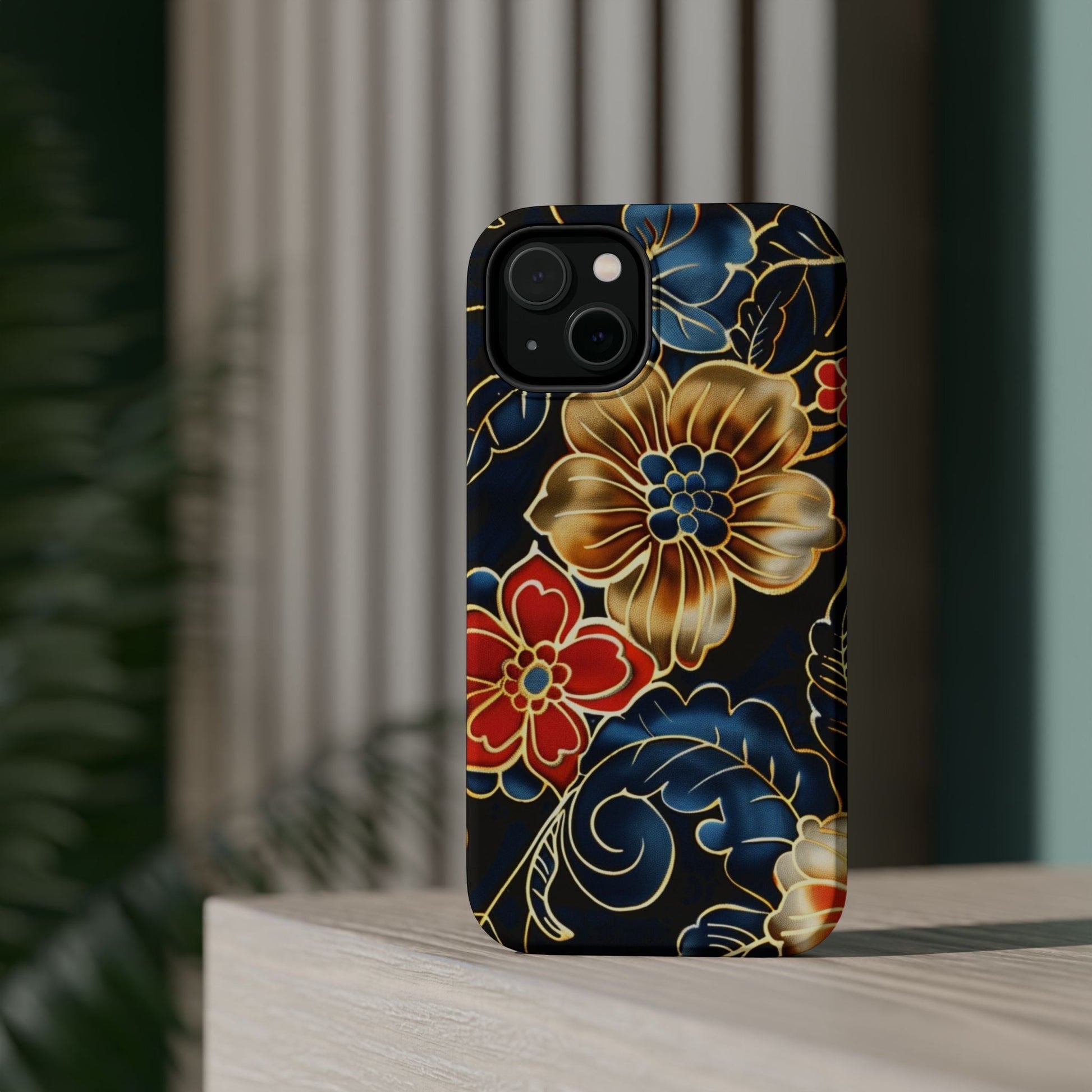 Floral Gold - Trim Magnetic Impact Phone Case - DIGITAL X