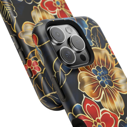 Floral Gold - Trim Magnetic Impact Phone Case - DIGITAL X