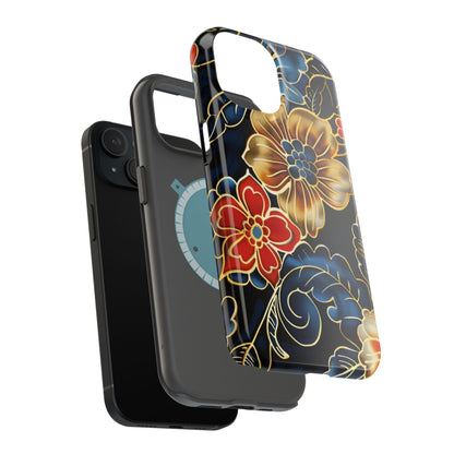 Floral Gold - Trim Magnetic Impact Phone Case - DIGITAL X