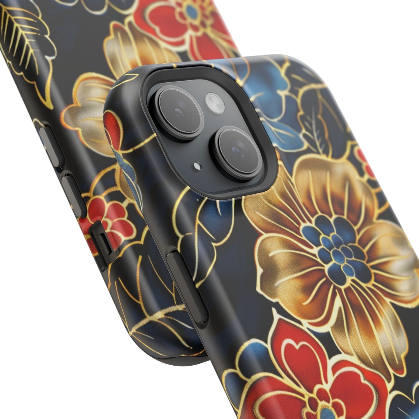 Floral Gold - Trim Magnetic Impact Phone Case - DIGITAL X