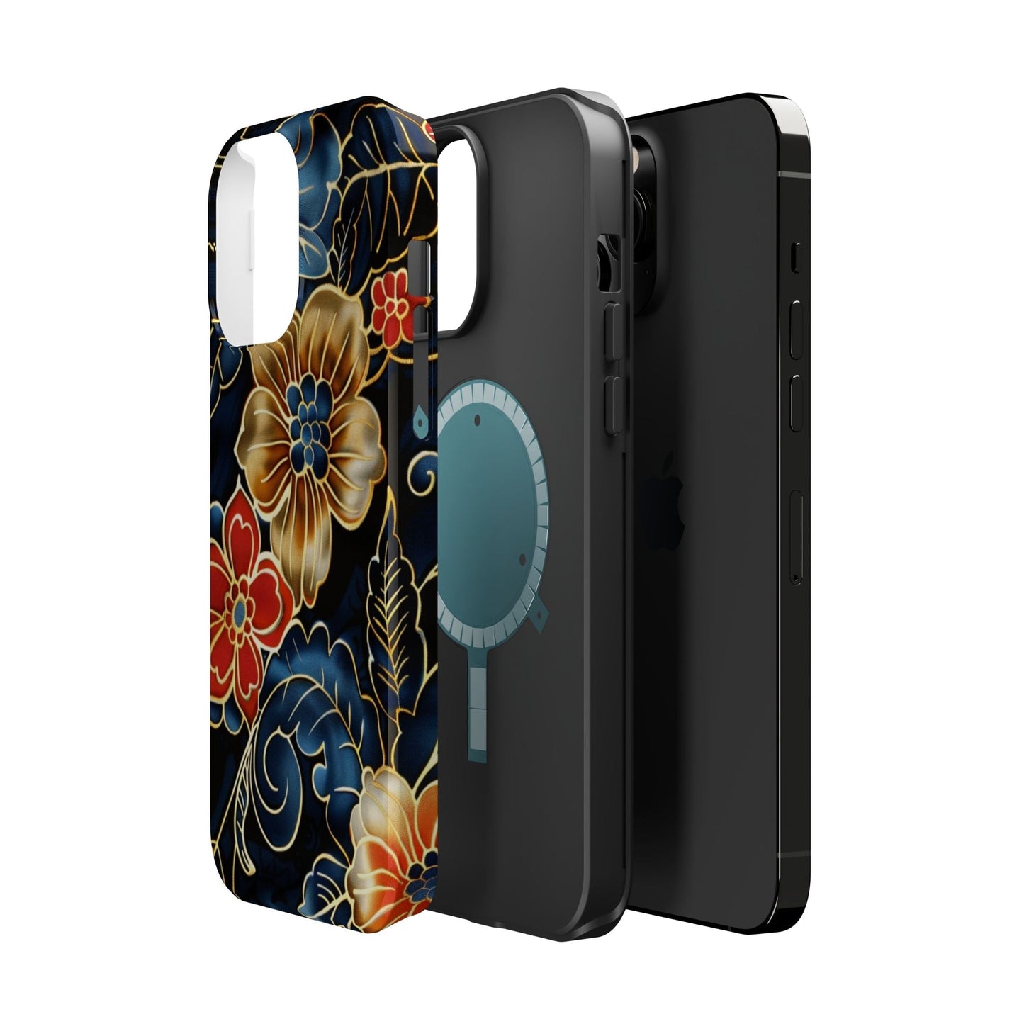 Floral Gold - Trim Magnetic Impact Phone Case - DIGITAL X