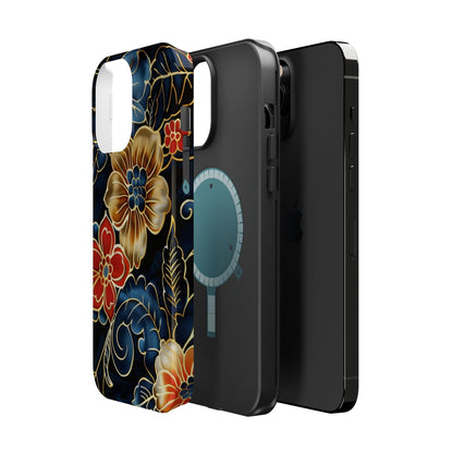 Floral Gold - Trim Magnetic Impact Phone Case - DIGITAL X