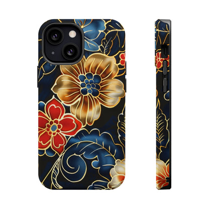 Floral Gold - Trim Magnetic Impact Phone Case - DIGITAL X