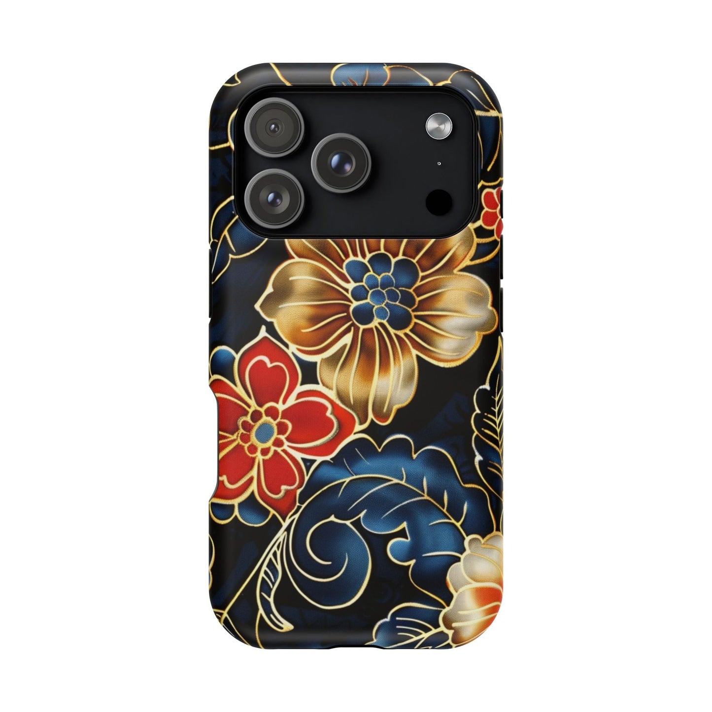 Floral Gold - Trim Magnetic Impact Phone Case - DIGITAL X