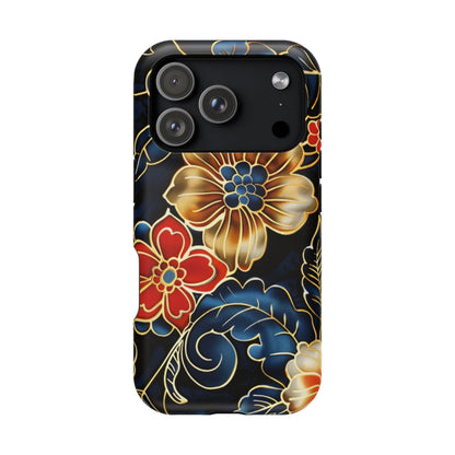 Floral Gold - Trim Magnetic Impact Phone Case - DIGITAL X