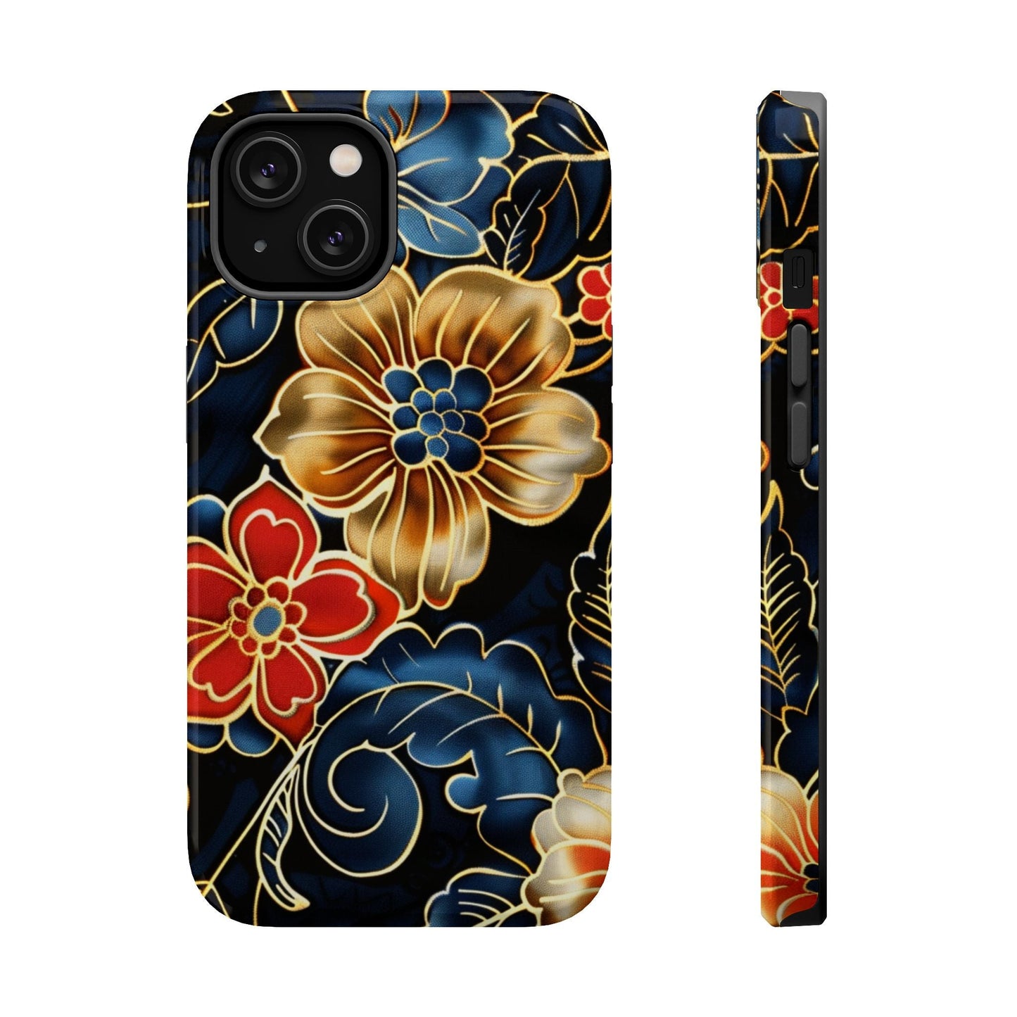 Floral Gold - Trim Magnetic Impact Phone Case - DIGITAL X