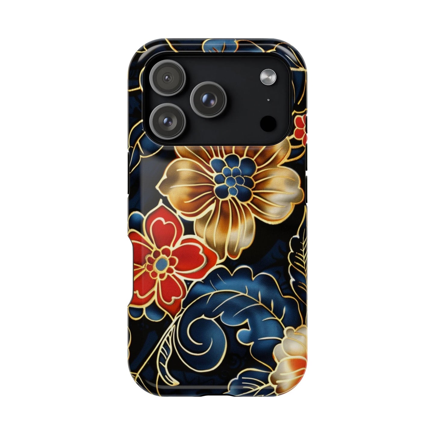 Floral Gold - Trim Magnetic Impact Phone Case - DIGITAL X