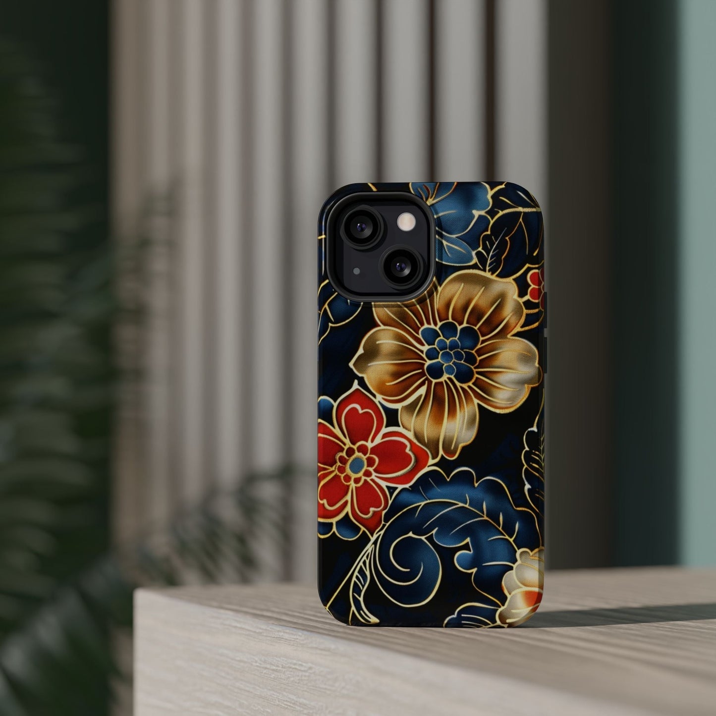Floral Gold - Trim Magnetic Impact Phone Case - DIGITAL X