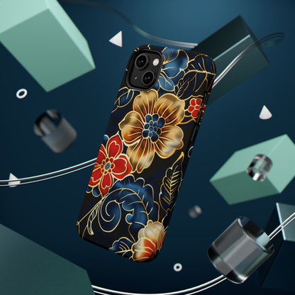 Floral Gold - Trim Magnetic Impact Phone Case - DIGITAL X