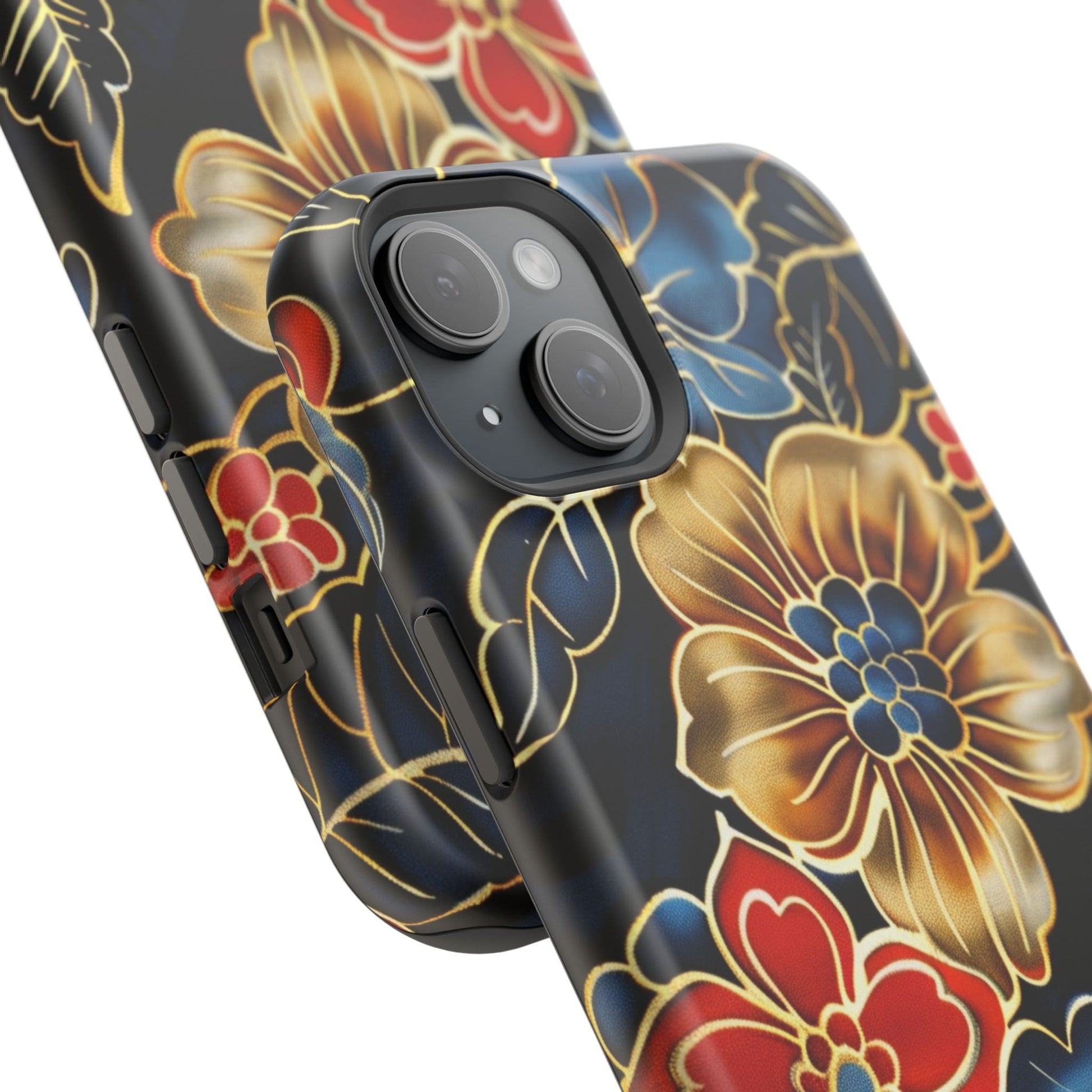 Floral Gold - Trim Magnetic Impact Phone Case - DIGITAL X