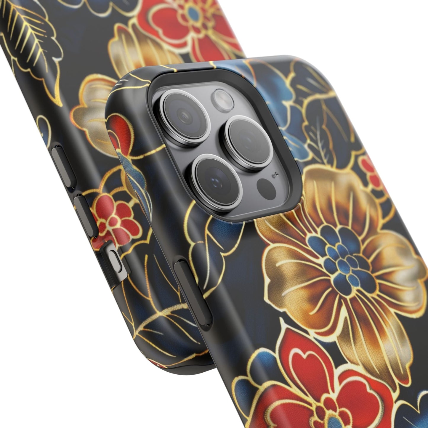 Floral Gold - Trim Magnetic Impact Phone Case - DIGITAL X