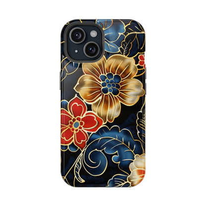 Floral Gold - Trim Magnetic Impact Phone Case - DIGITAL X