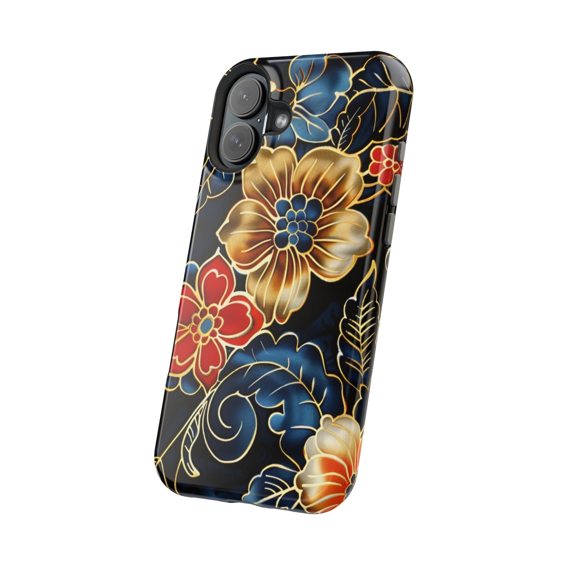 Floral Gold - Trim Magnetic Impact Phone Case - DIGITAL X