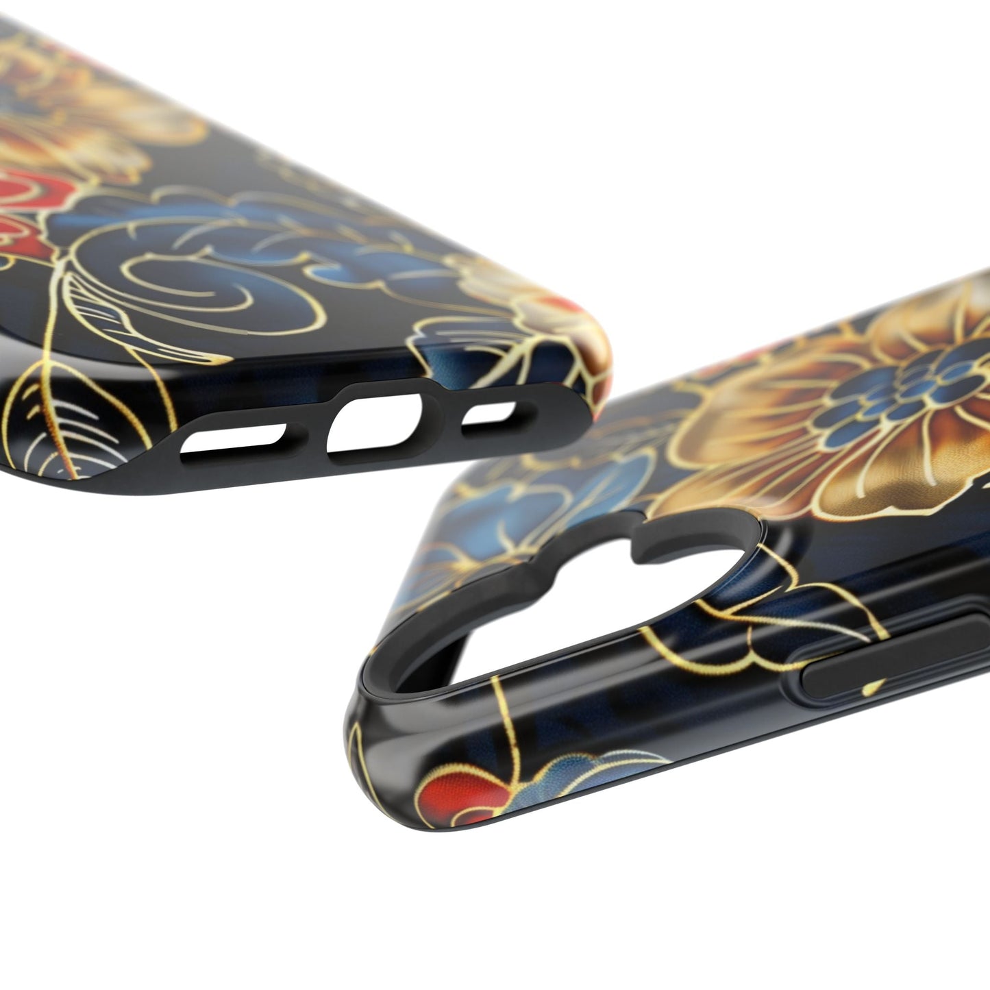 Floral Gold - Trim Magnetic Impact Phone Case - DIGITAL X