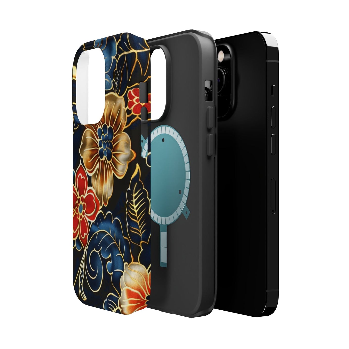 Floral Gold - Trim Magnetic Impact Phone Case - DIGITAL X