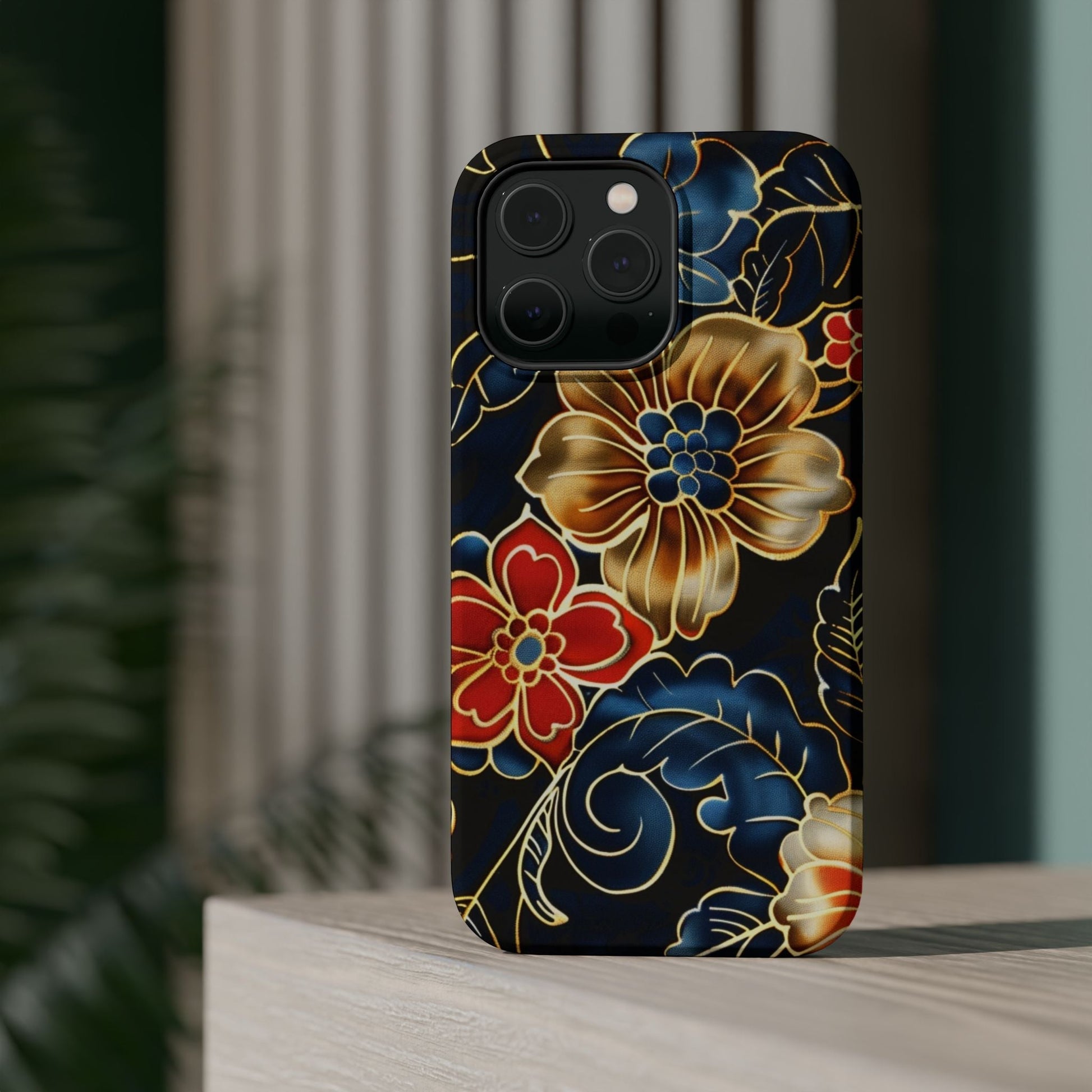 Floral Gold - Trim Magnetic Impact Phone Case - DIGITAL X