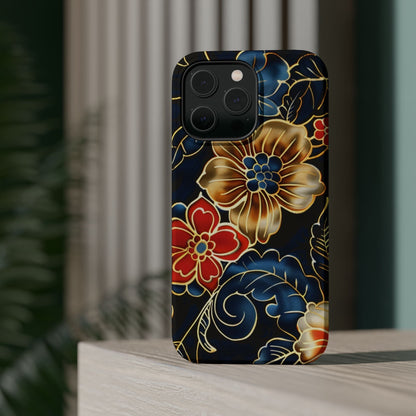 Floral Gold - Trim Magnetic Impact Phone Case - DIGITAL X