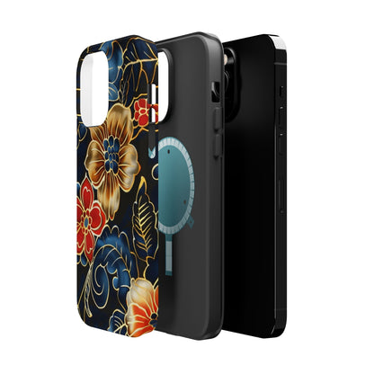 Floral Gold - Trim Magnetic Impact Phone Case - DIGITAL X