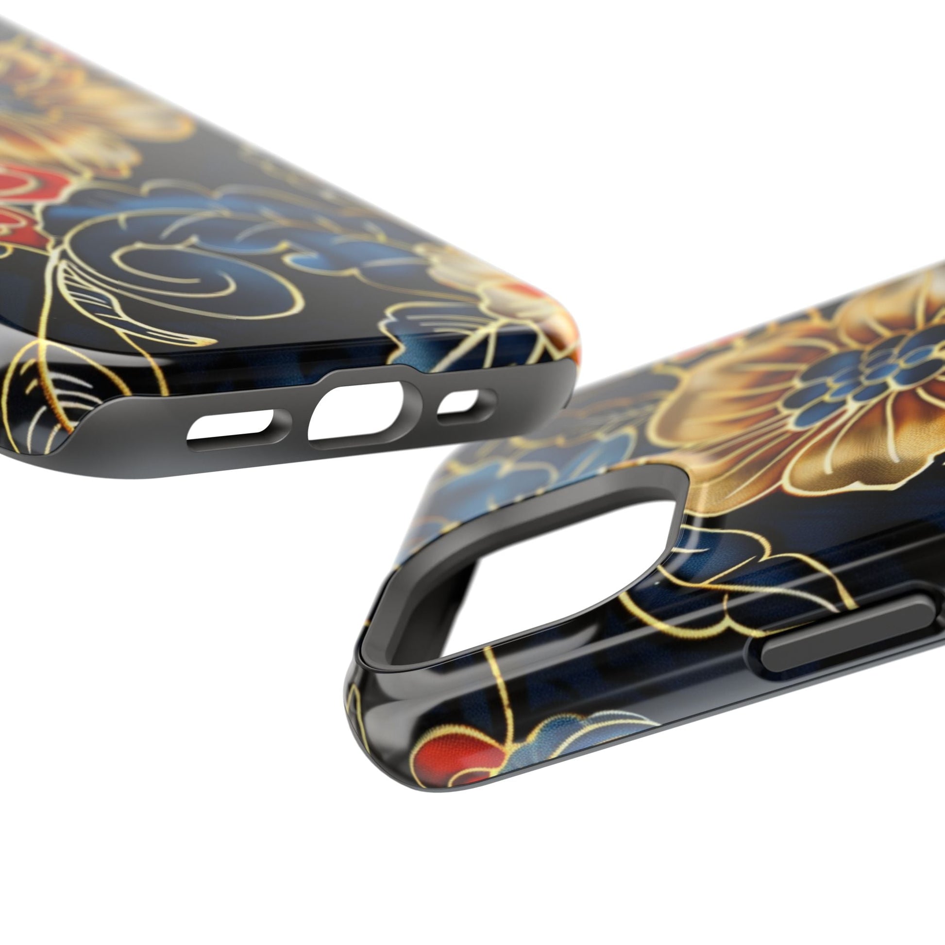 Floral Gold - Trim Magnetic Impact Phone Case - DIGITAL X