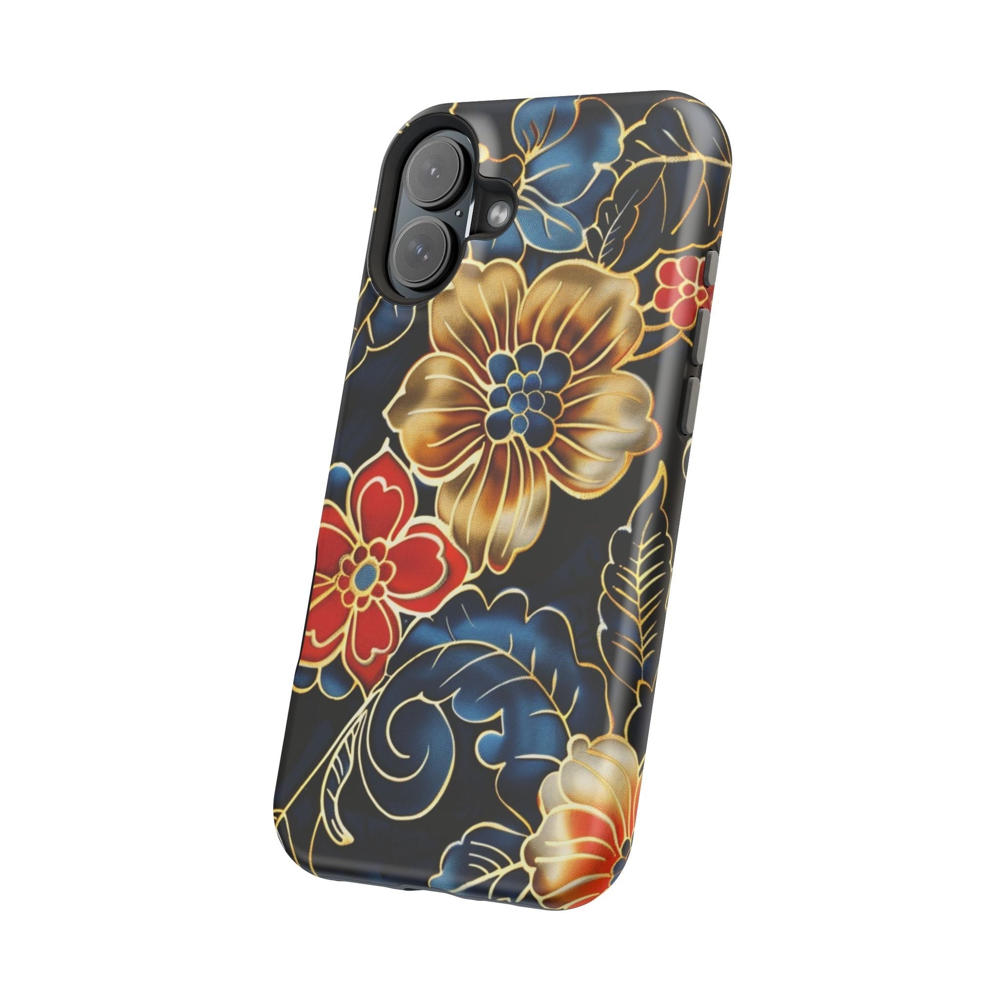 Floral Gold - Trim Magnetic Impact Phone Case - DIGITAL X