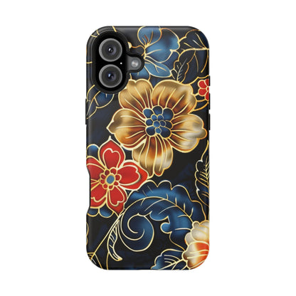 Floral Gold - Trim Magnetic Impact Phone Case - DIGITAL X