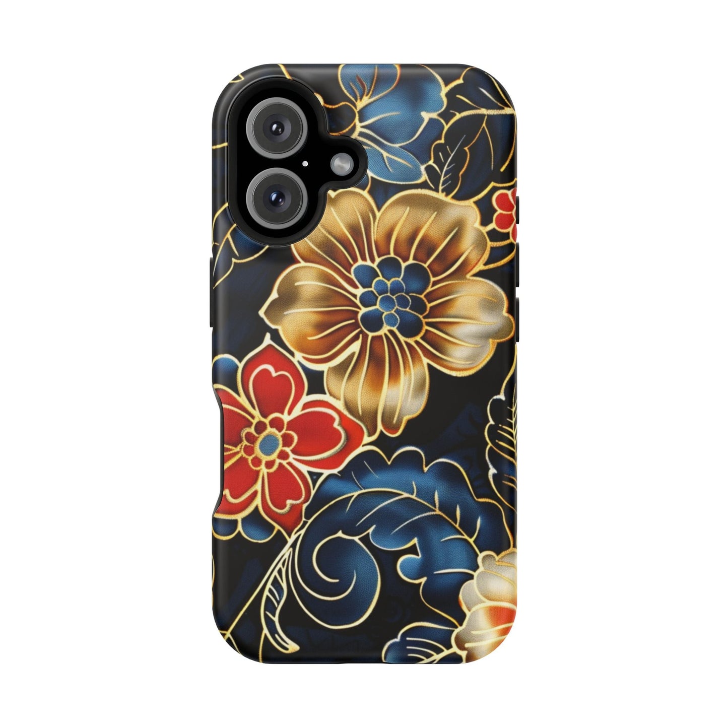 Floral Gold - Trim Magnetic Impact Phone Case - DIGITAL X