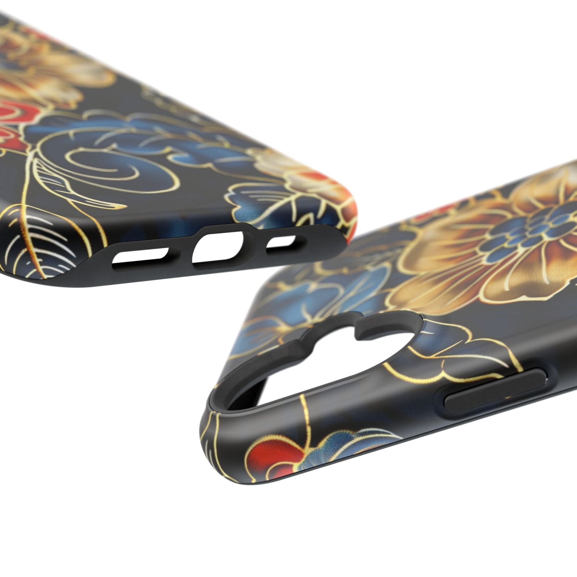 Floral Gold - Trim Magnetic Impact Phone Case - DIGITAL X