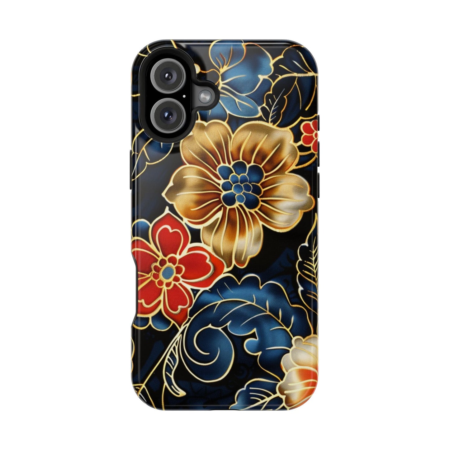 Floral Gold - Trim Magnetic Impact Phone Case - DIGITAL X