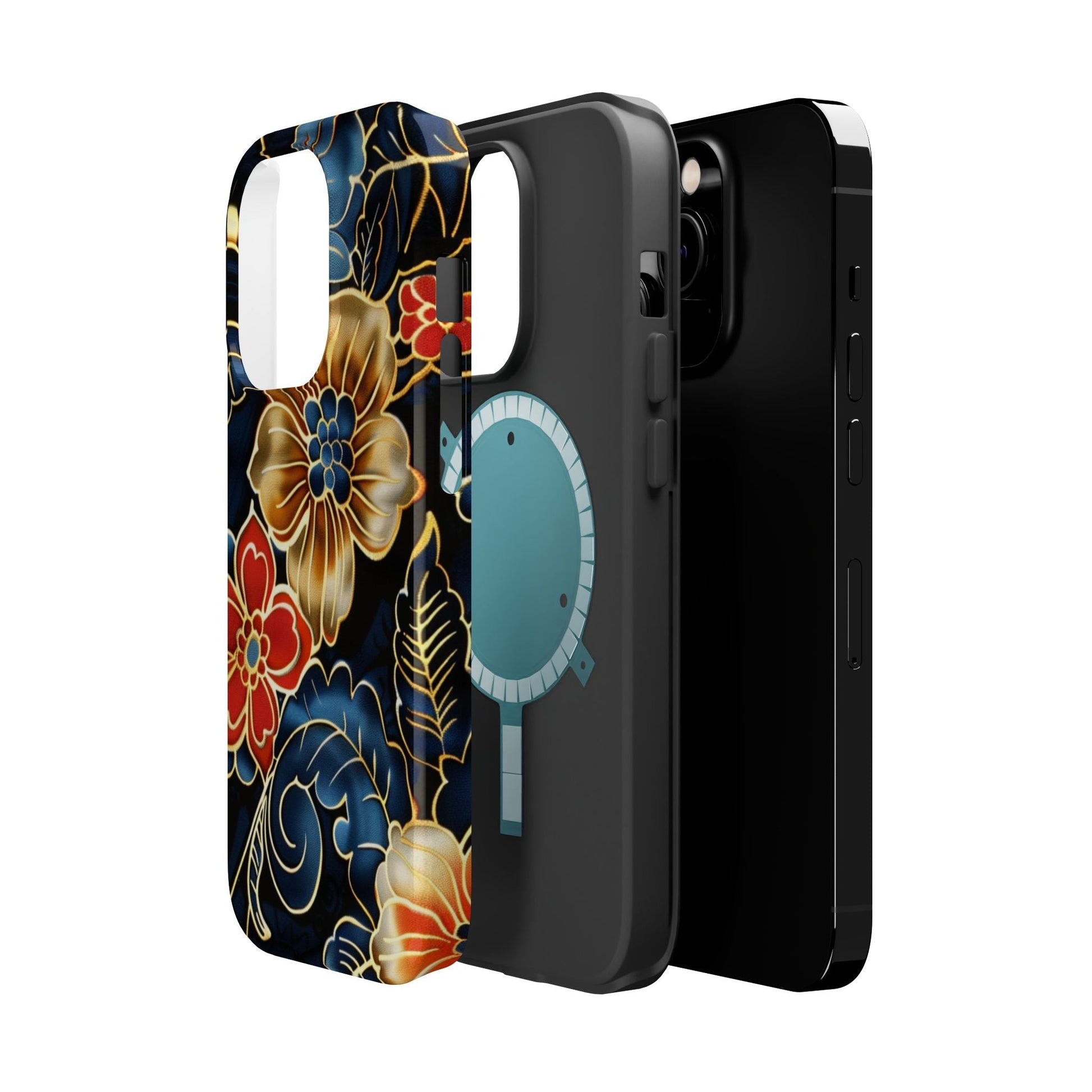 Floral Gold - Trim Magnetic Impact Phone Case - DIGITAL X