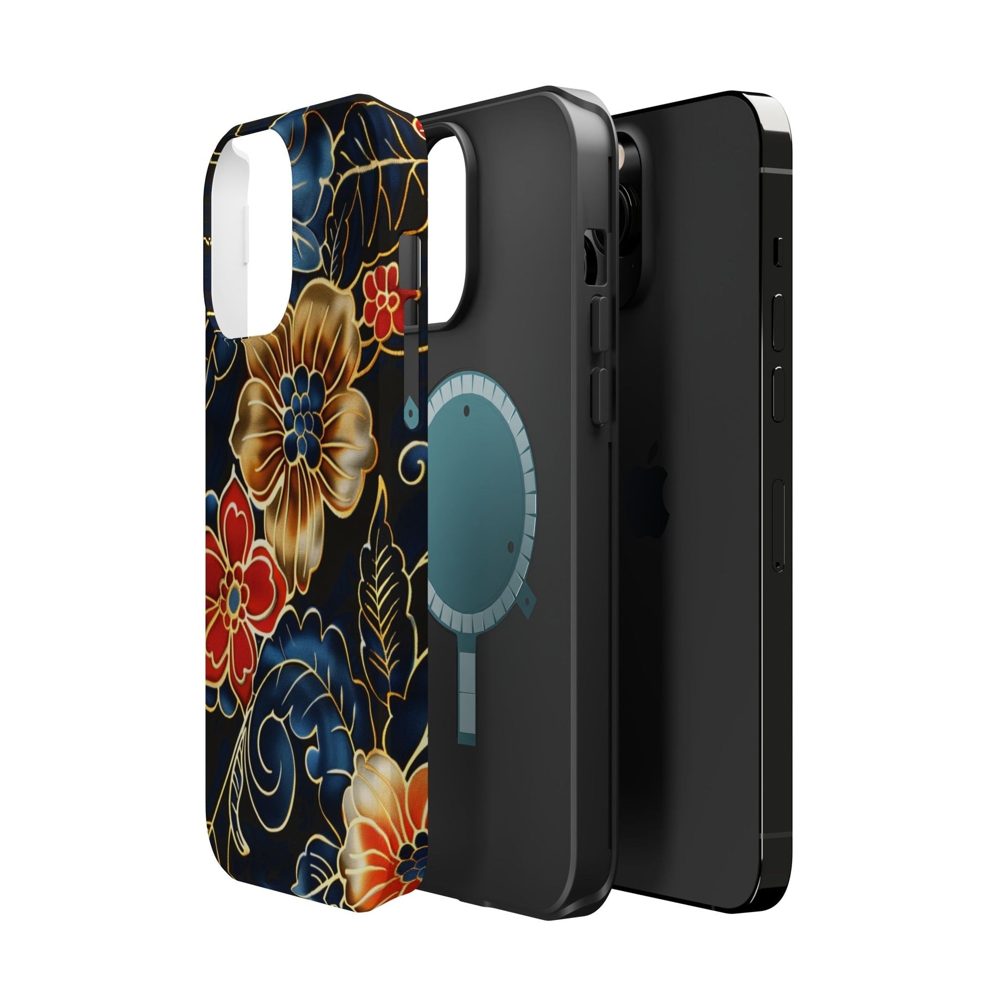 Floral Gold - Trim Magnetic Impact Phone Case - DIGITAL X
