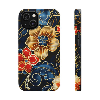 Floral Gold - Trim Magnetic Impact Phone Case - DIGITAL X