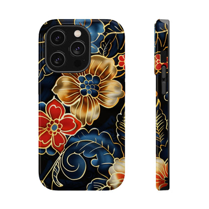 Floral Gold - Trim Magnetic Impact Phone Case - DIGITAL X