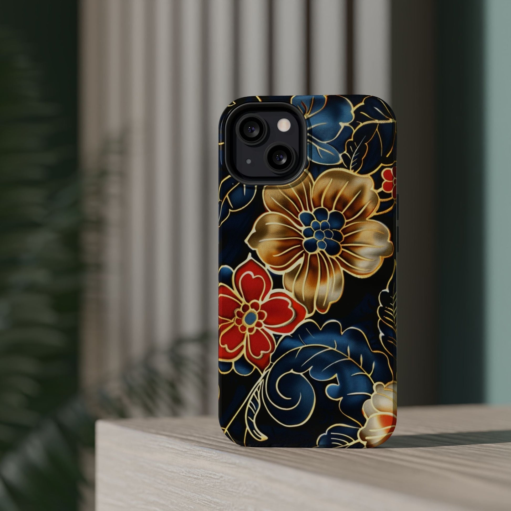Floral Gold - Trim Magnetic Impact Phone Case - DIGITAL X