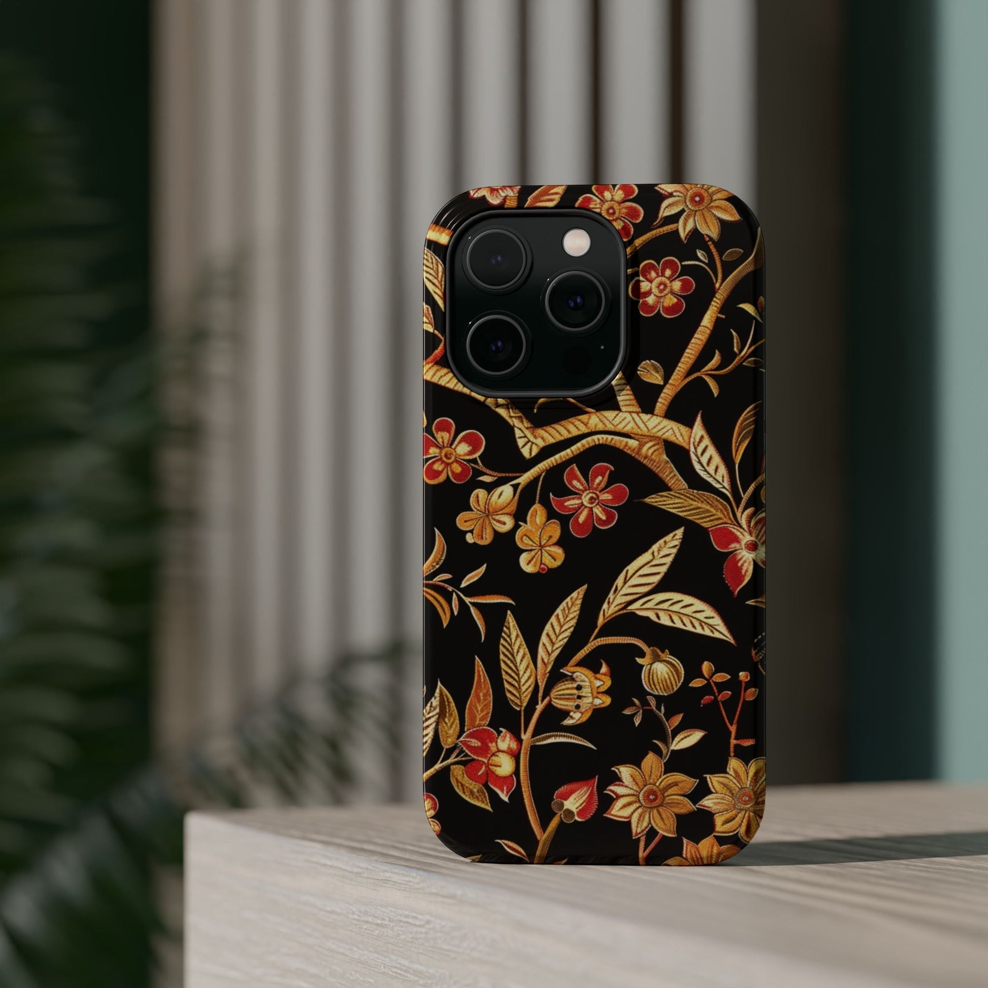 Floral Gold Vine Phone Case — Magnetic Impact - Resistant Case - DIGITAL X