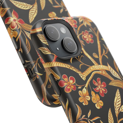 Floral Gold Vine Phone Case — Magnetic Impact - Resistant Case - DIGITAL X