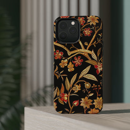 Floral Gold Vine Phone Case — Magnetic Impact - Resistant Case - DIGITAL X