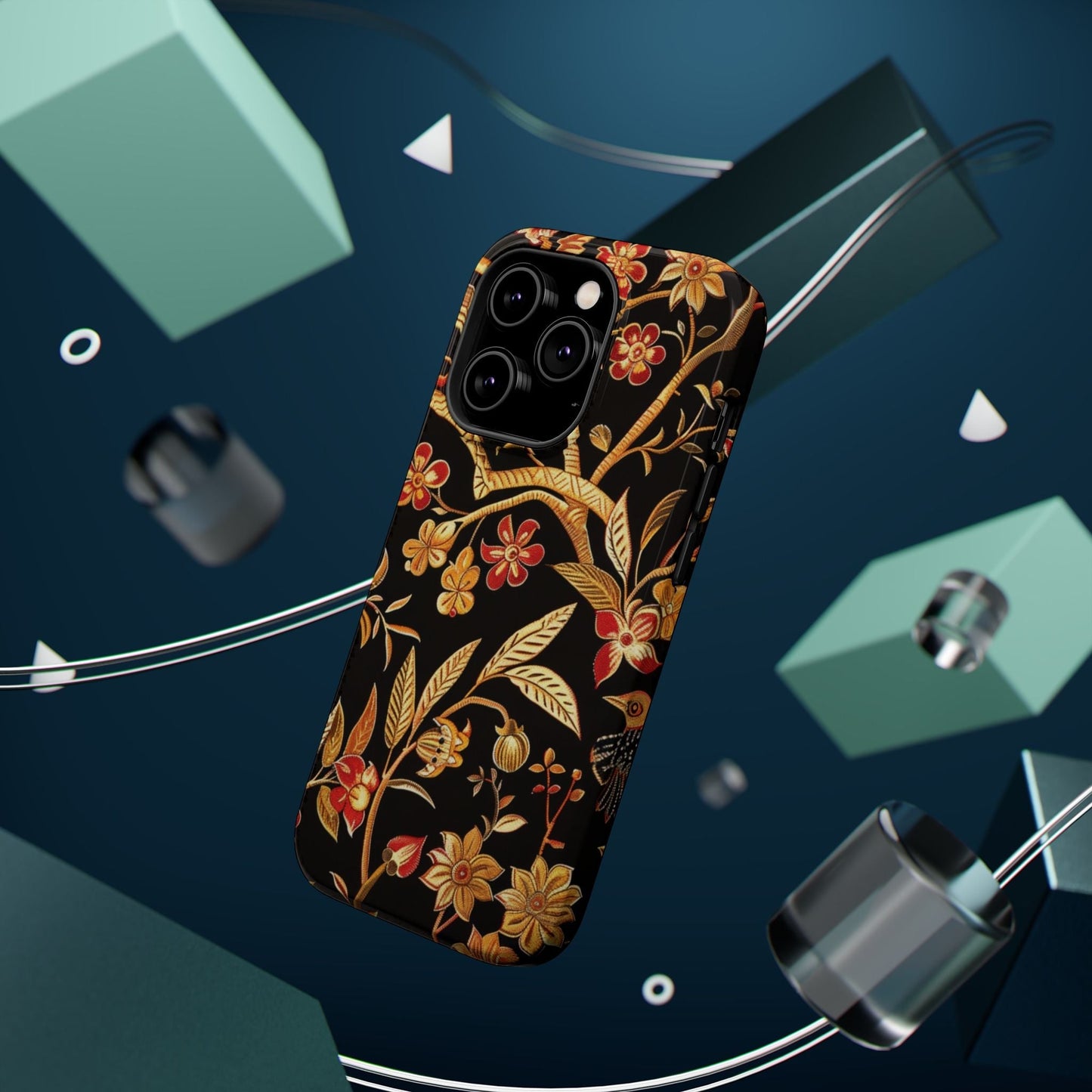Floral Gold Vine Phone Case — Magnetic Impact - Resistant Case - DIGITAL X
