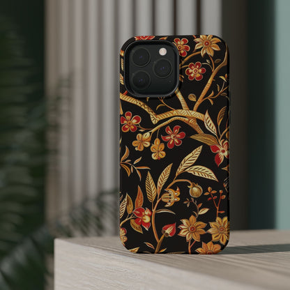 Floral Gold Vine Phone Case — Magnetic Impact - Resistant Case - DIGITAL X