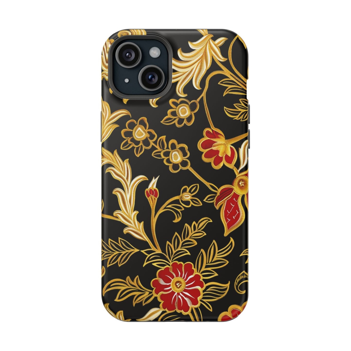 Floral Gold Vintage Phone Case – Magnetic Impact - Resistant - DIGITAL X