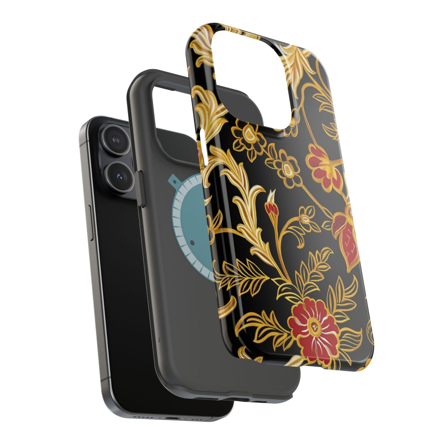 Floral Gold Vintage Phone Case – Magnetic Impact - Resistant - DIGITAL X