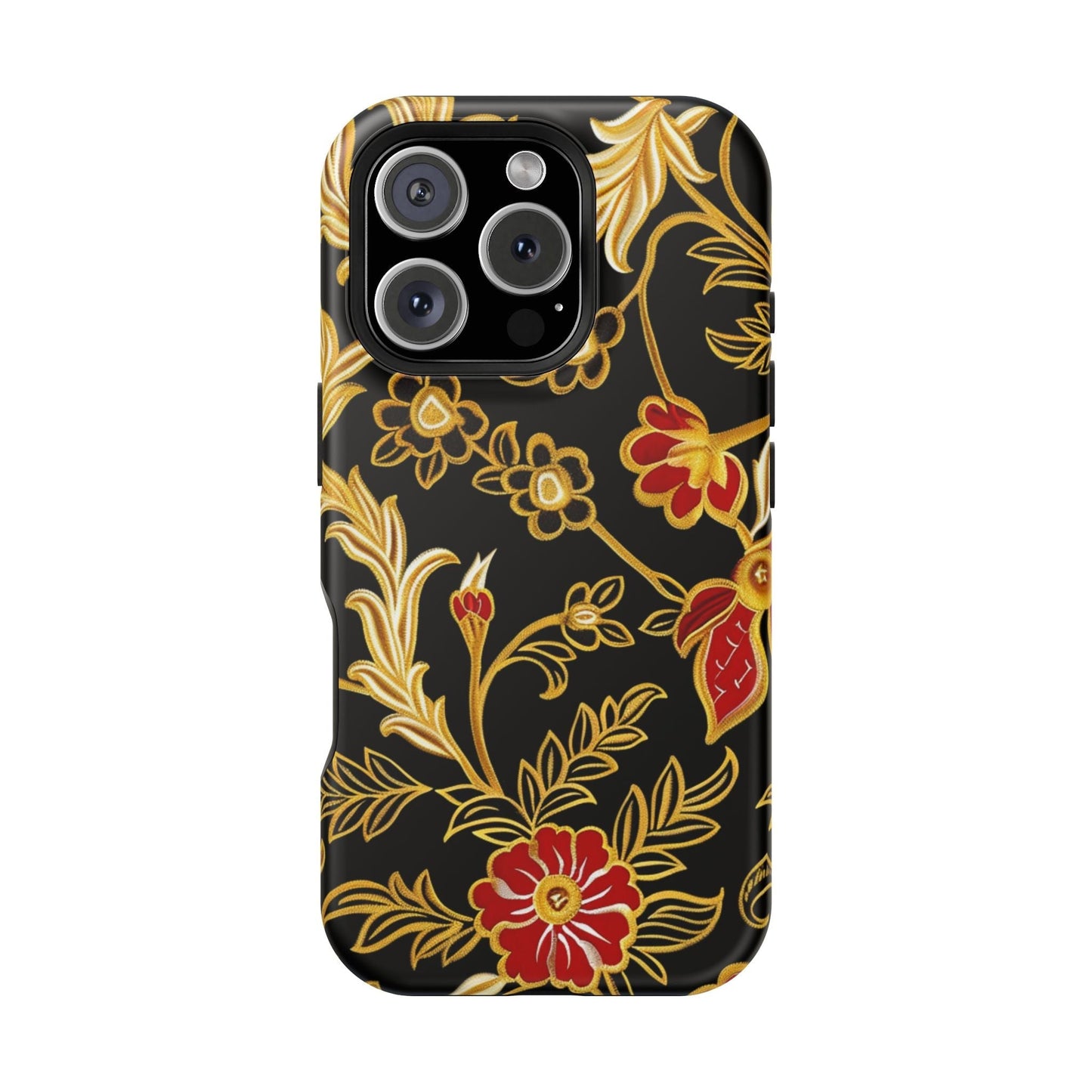 Floral Gold Vintage Phone Case – Magnetic Impact - Resistant - DIGITAL X