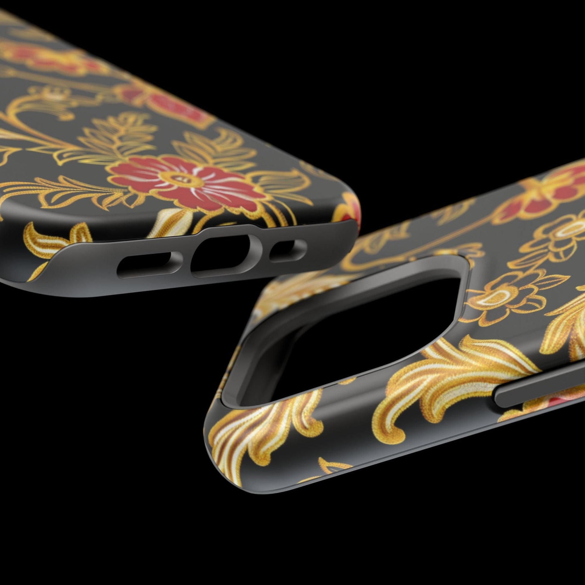 Floral Gold Vintage Phone Case – Magnetic Impact - Resistant - DIGITAL X