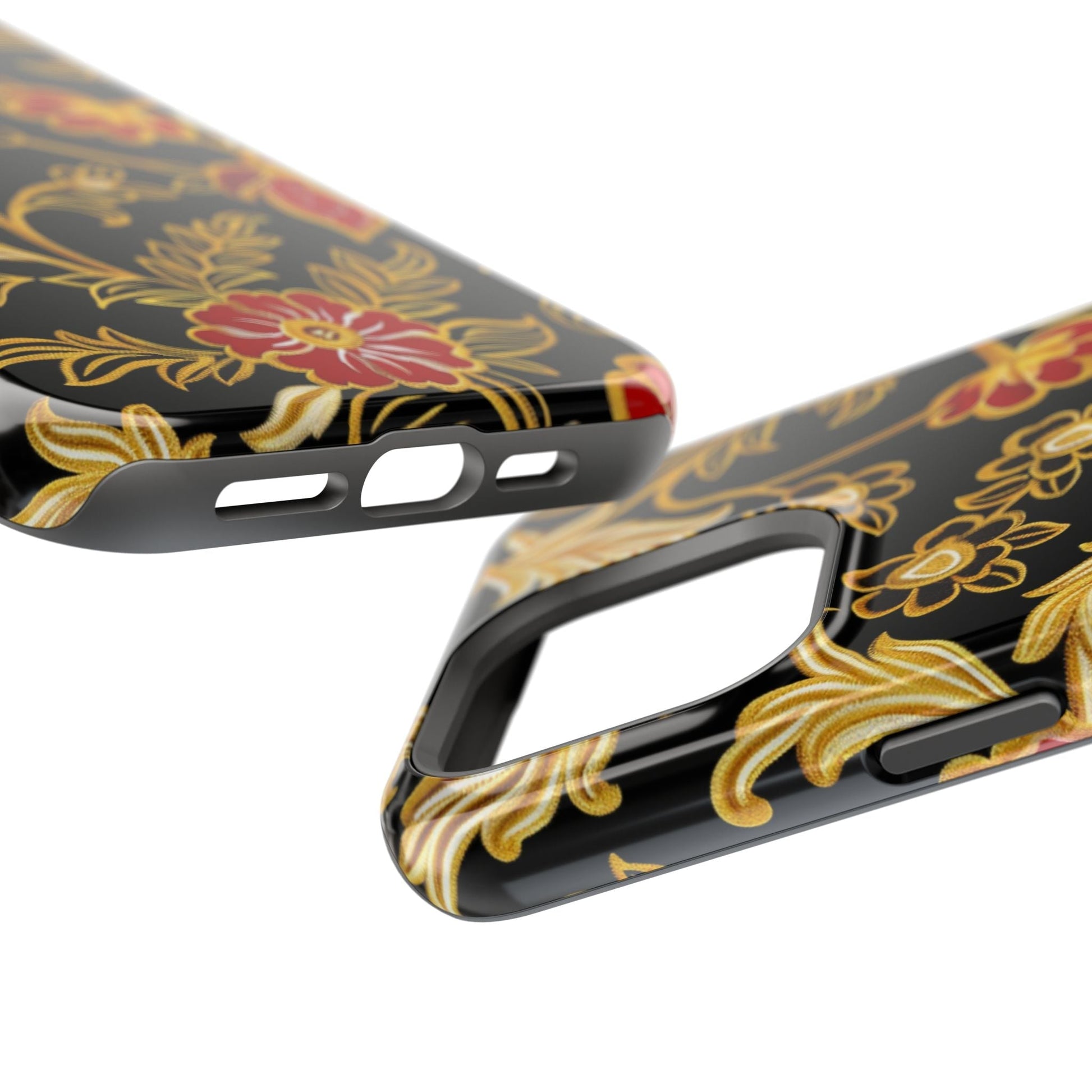 Floral Gold Vintage Phone Case – Magnetic Impact - Resistant - DIGITAL X