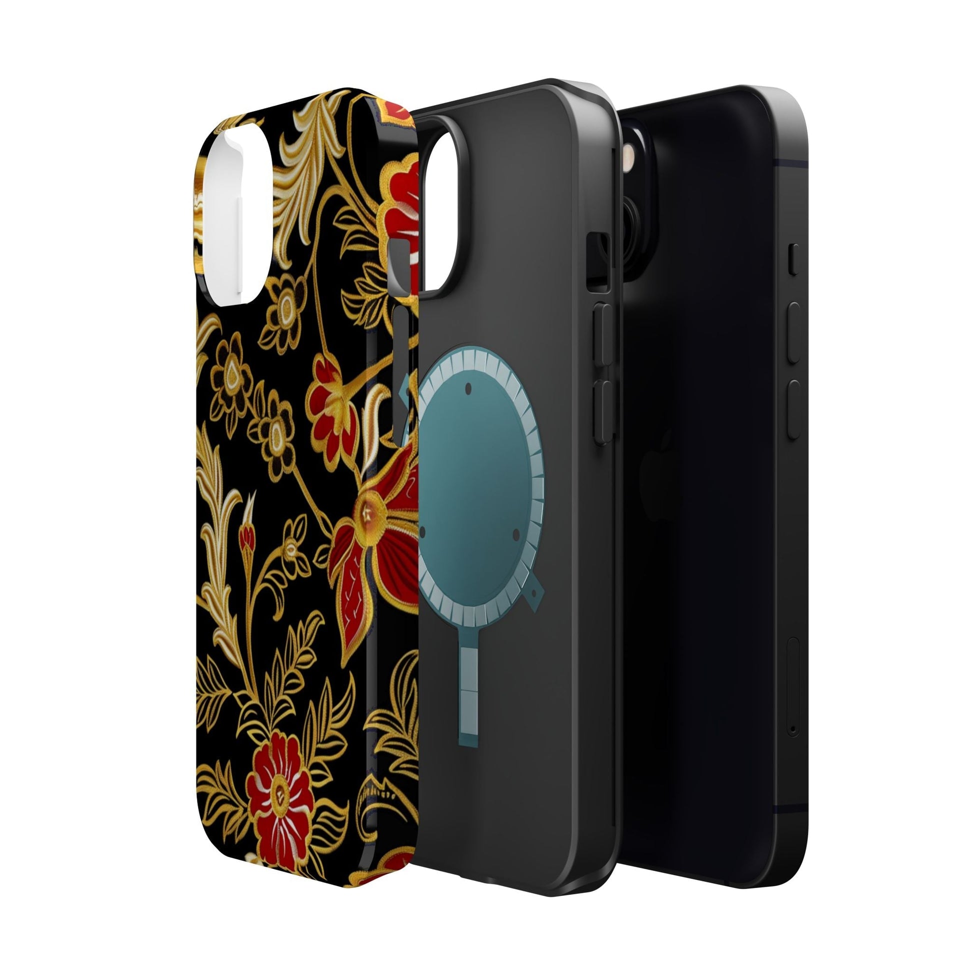 Floral Gold Vintage Phone Case – Magnetic Impact - Resistant - DIGITAL X