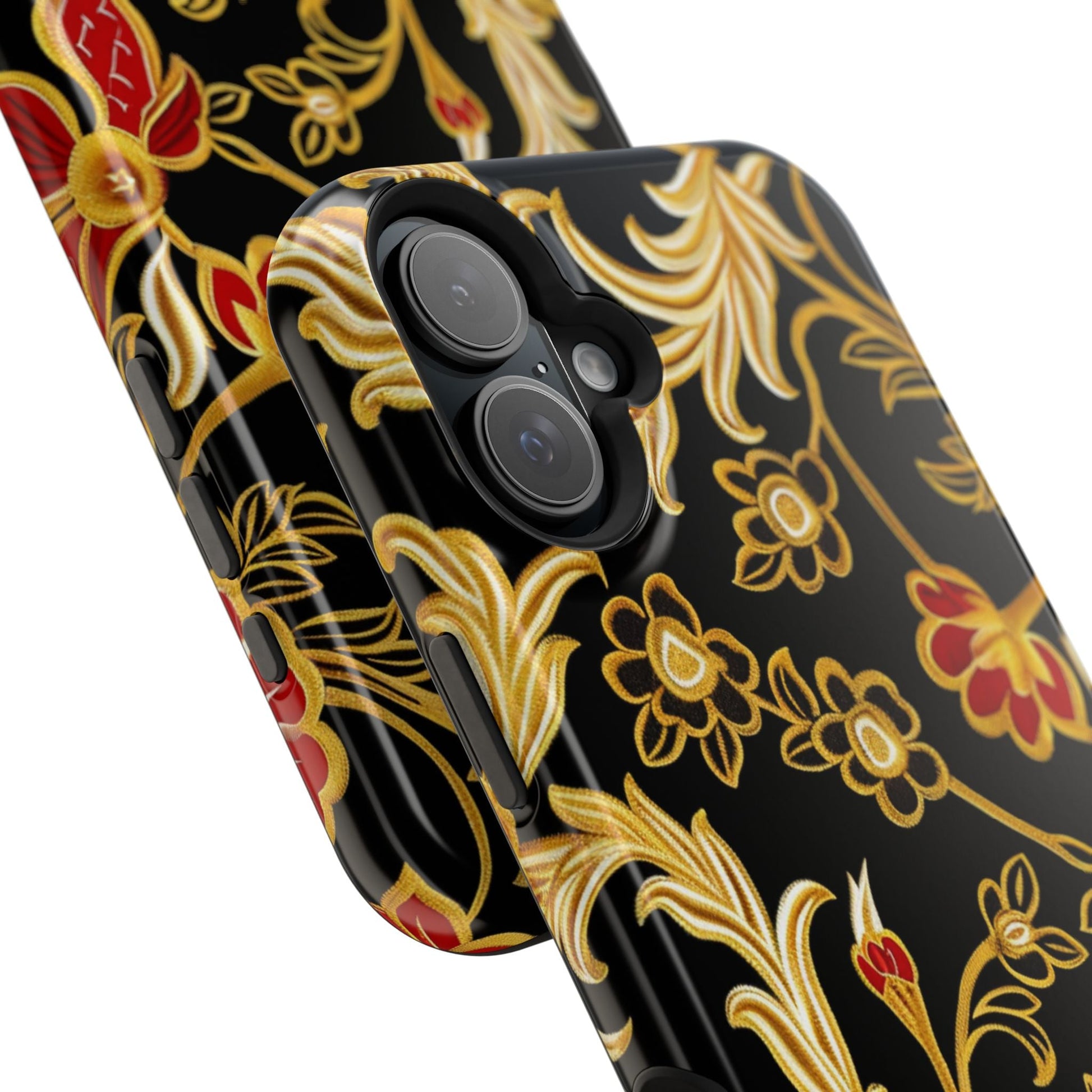 Floral Gold Vintage Phone Case – Magnetic Impact - Resistant - DIGITAL X