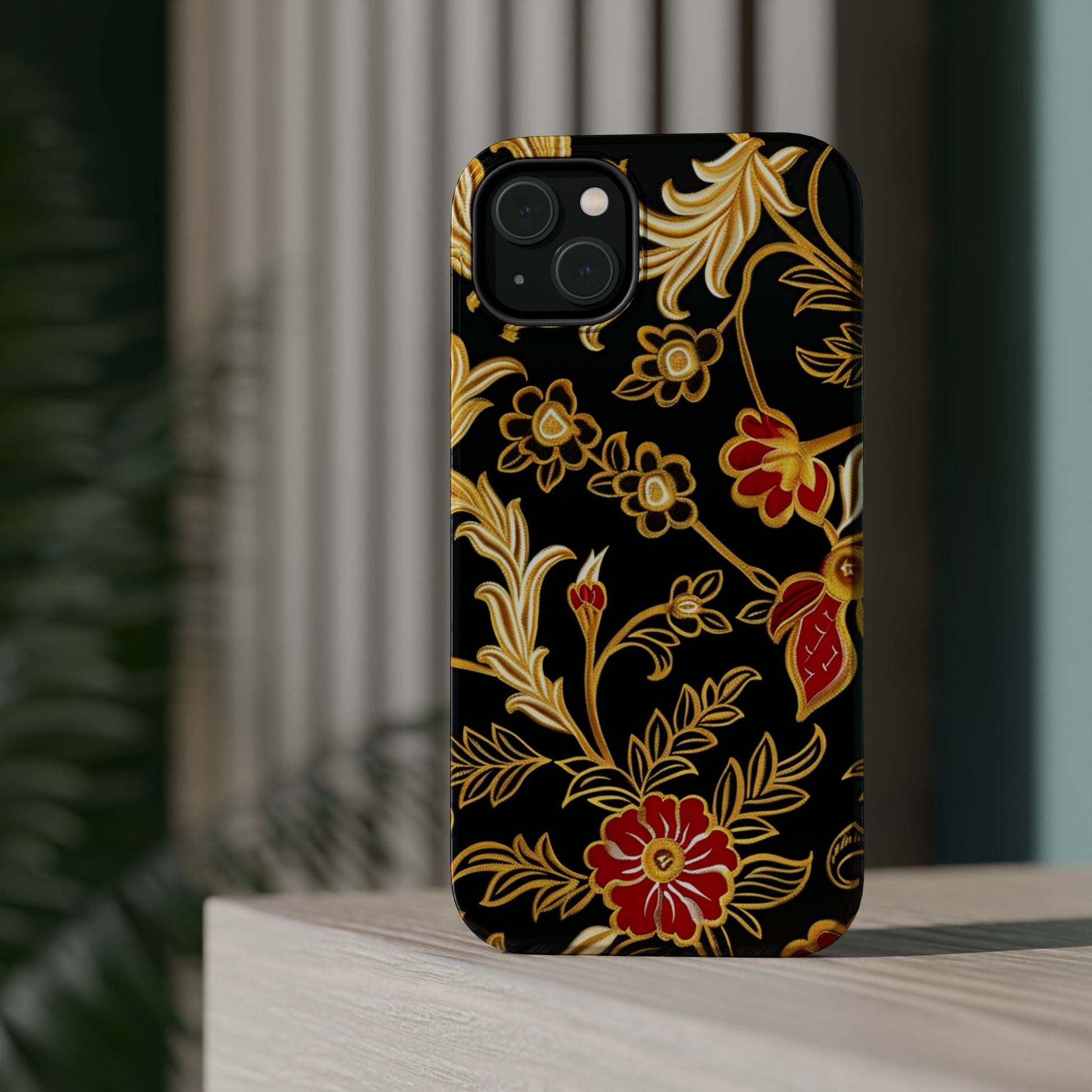 Floral Gold Vintage Phone Case – Magnetic Impact - Resistant - DIGITAL X